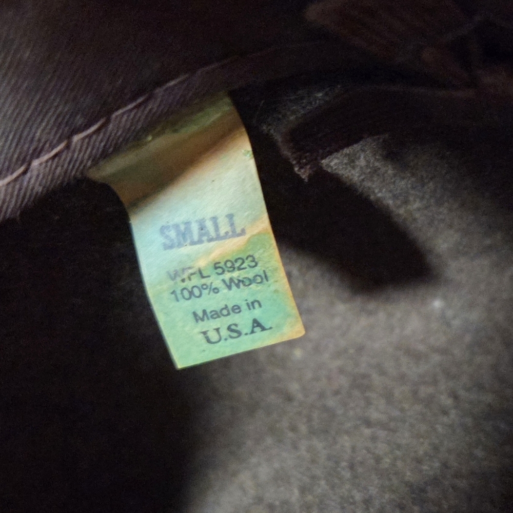 Pendleton Vintage Wool Fedora Indiana Jones Hat Leather Trim Size Small - Picture 7 of 9